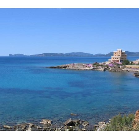 Appartamento In Centro Fronte Spiaggia Del Lido Con Terrazza Vista Mare E Wi-Fi Alghero Exteriör bild